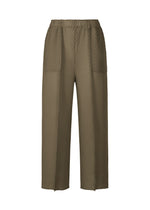 SOFT FOLD PLEATS、ウィメンズ_パンツ、カーキ