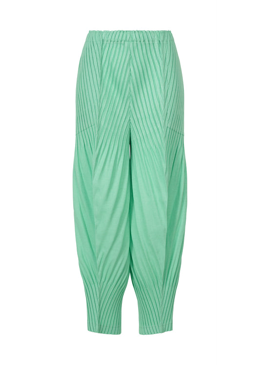 LINEN LIKE PLEATS、ウィメンズ_パンツ、グリーン