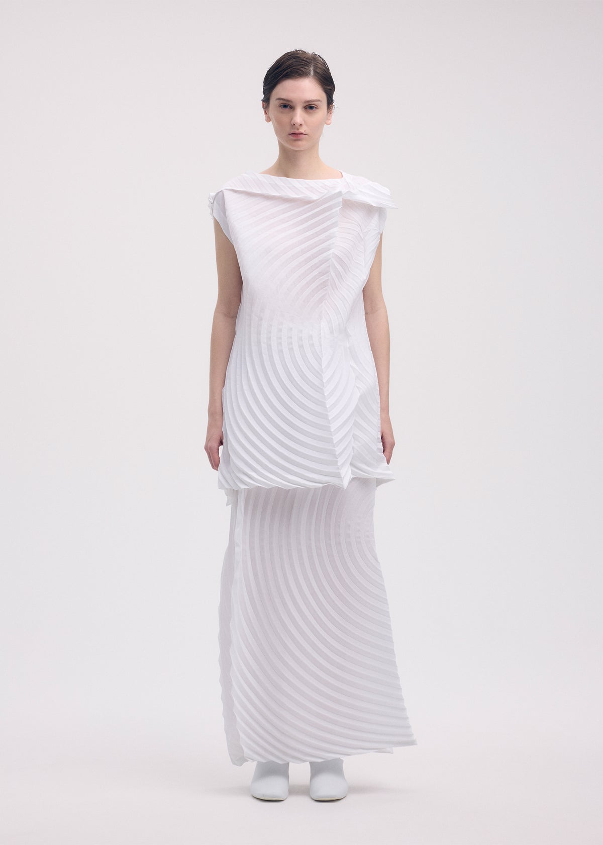 PAPER BAG PLEATS、ウィメンズ_スカート、着用画像1