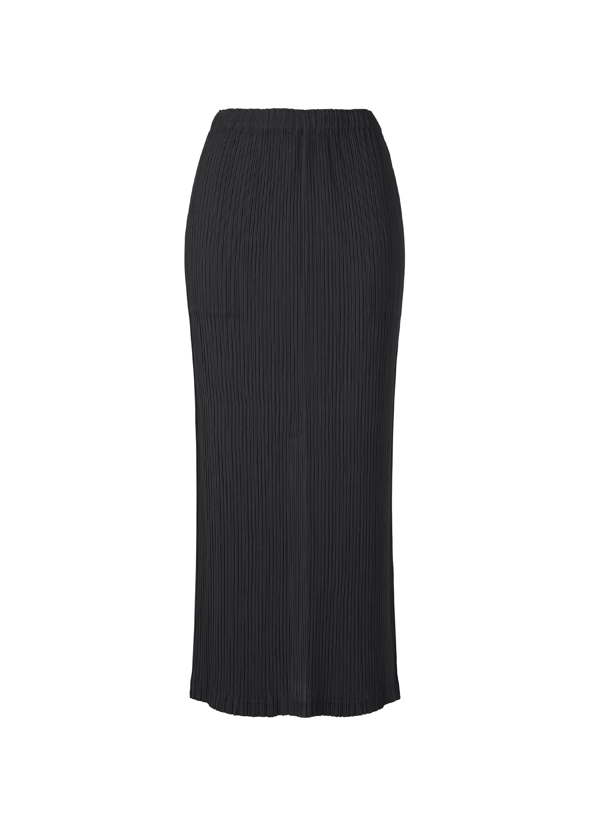 HATCHING PLEATS、ウィメンズ_スカート、ブラック
