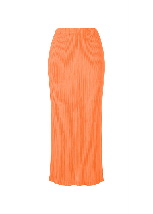 HATCHING PLEATS, WOMEN Skirts, Orange