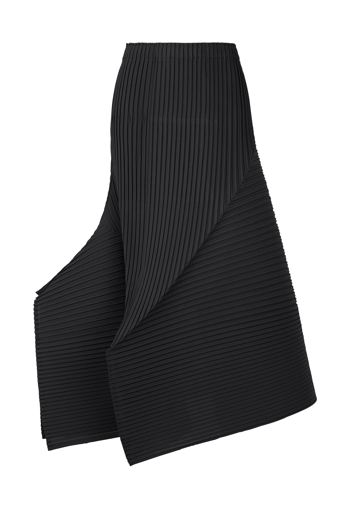 FOLD PLEATS、ウィメンズ_スカート、ブラック