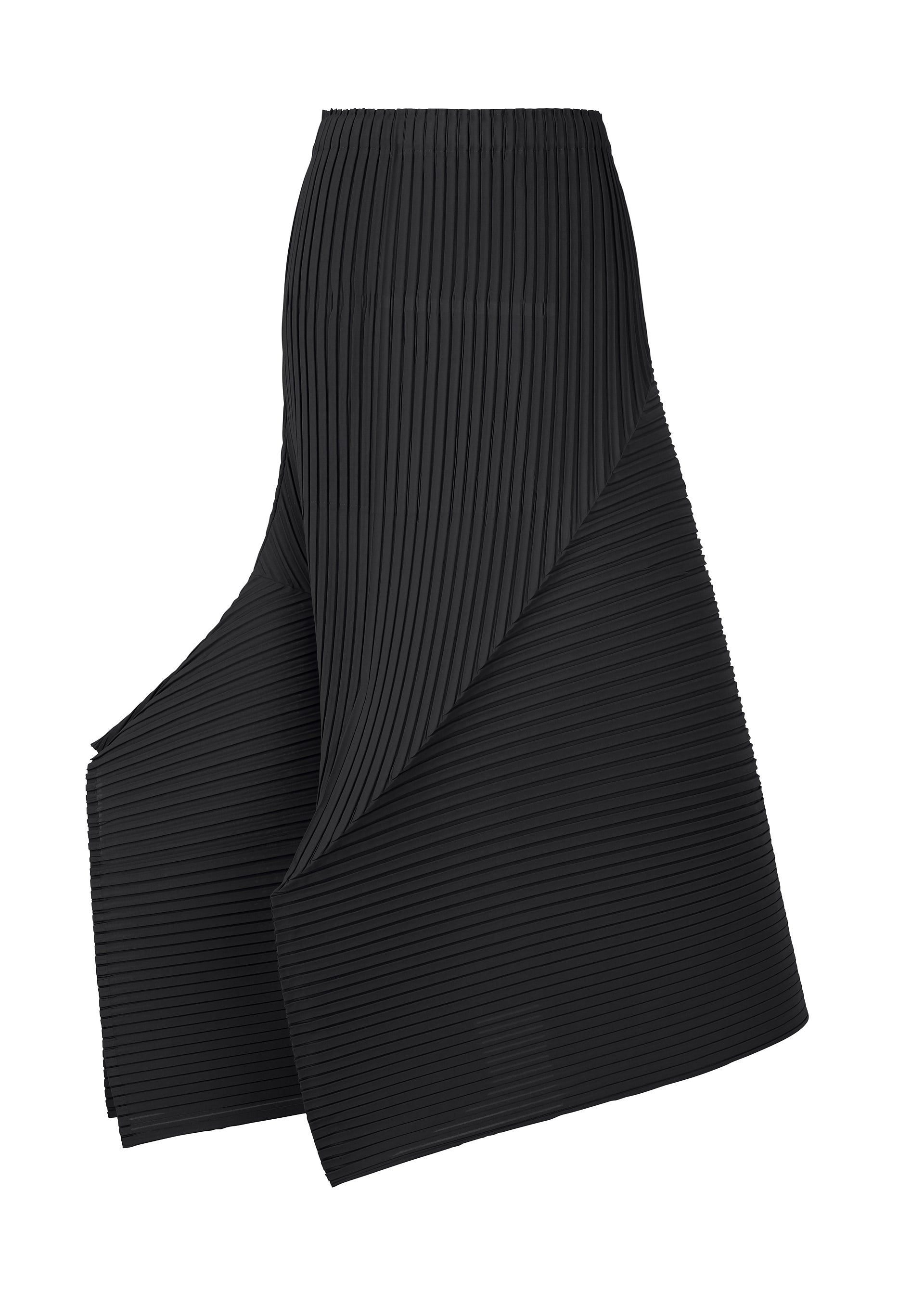 FOLD PLEATS、ウィメンズ_スカート、ブラック