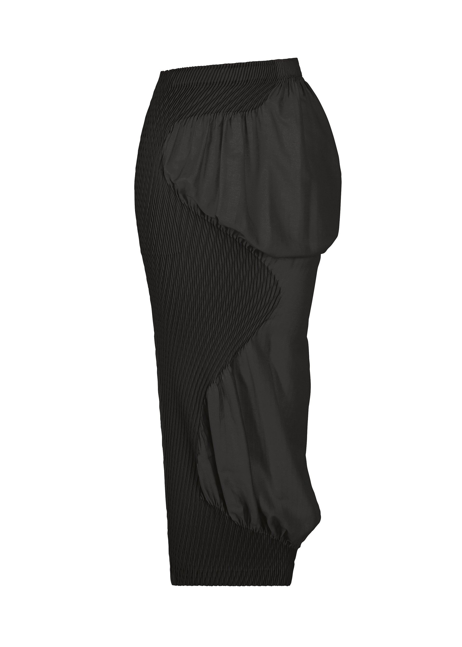 KNIT (CONTOUR) PLEATS、ウィメンズ_スカート、ブラック