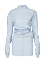 LIKE TORSO LIKE SHIRT、ウィメンズ_ワンピース、ブルー
