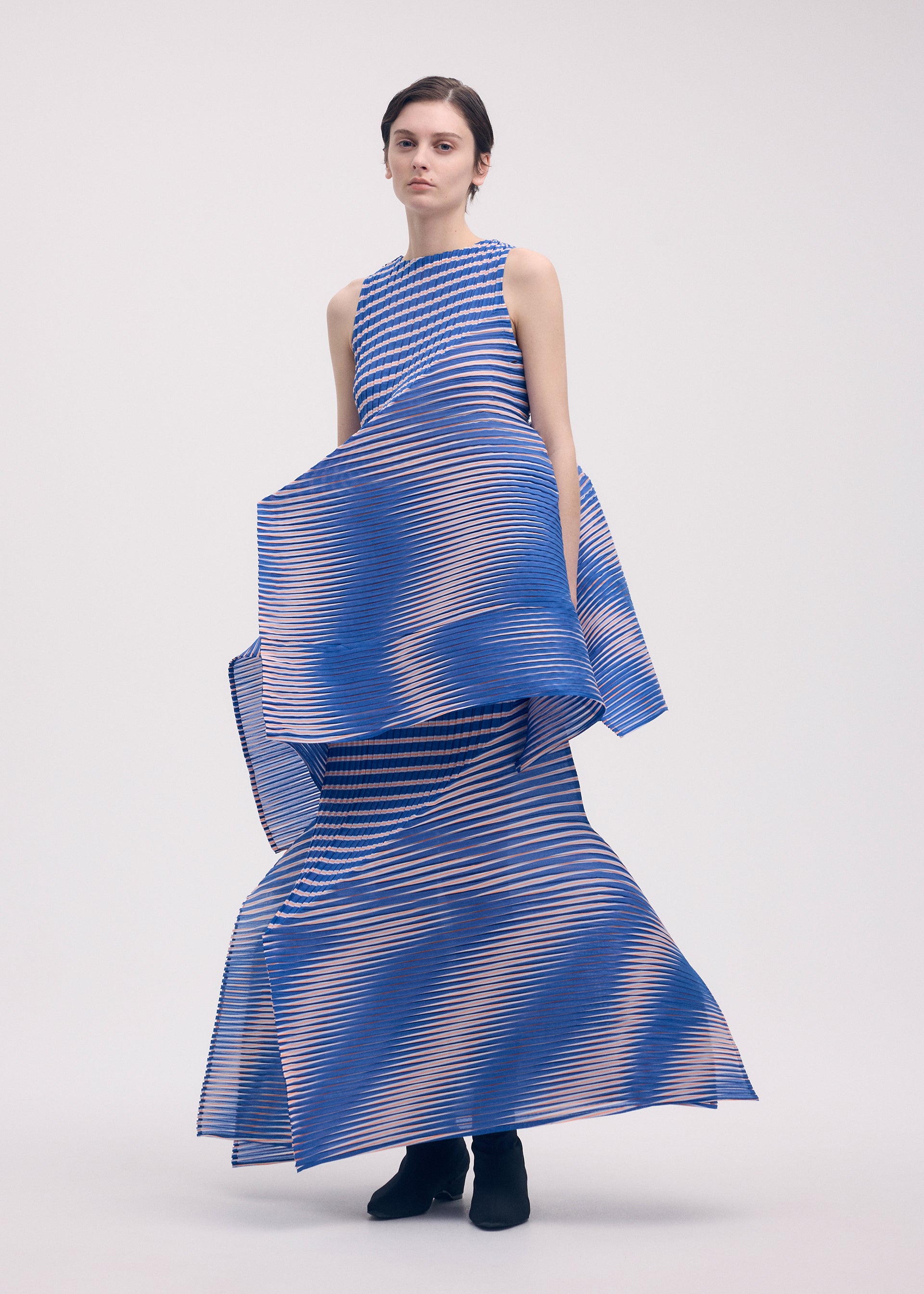 PLEATS PLEASE 青と白のストライプ トップスサイズ4 楽天市場】プリーツプリーズ（カラーブルー）（シャツ・ブラウス