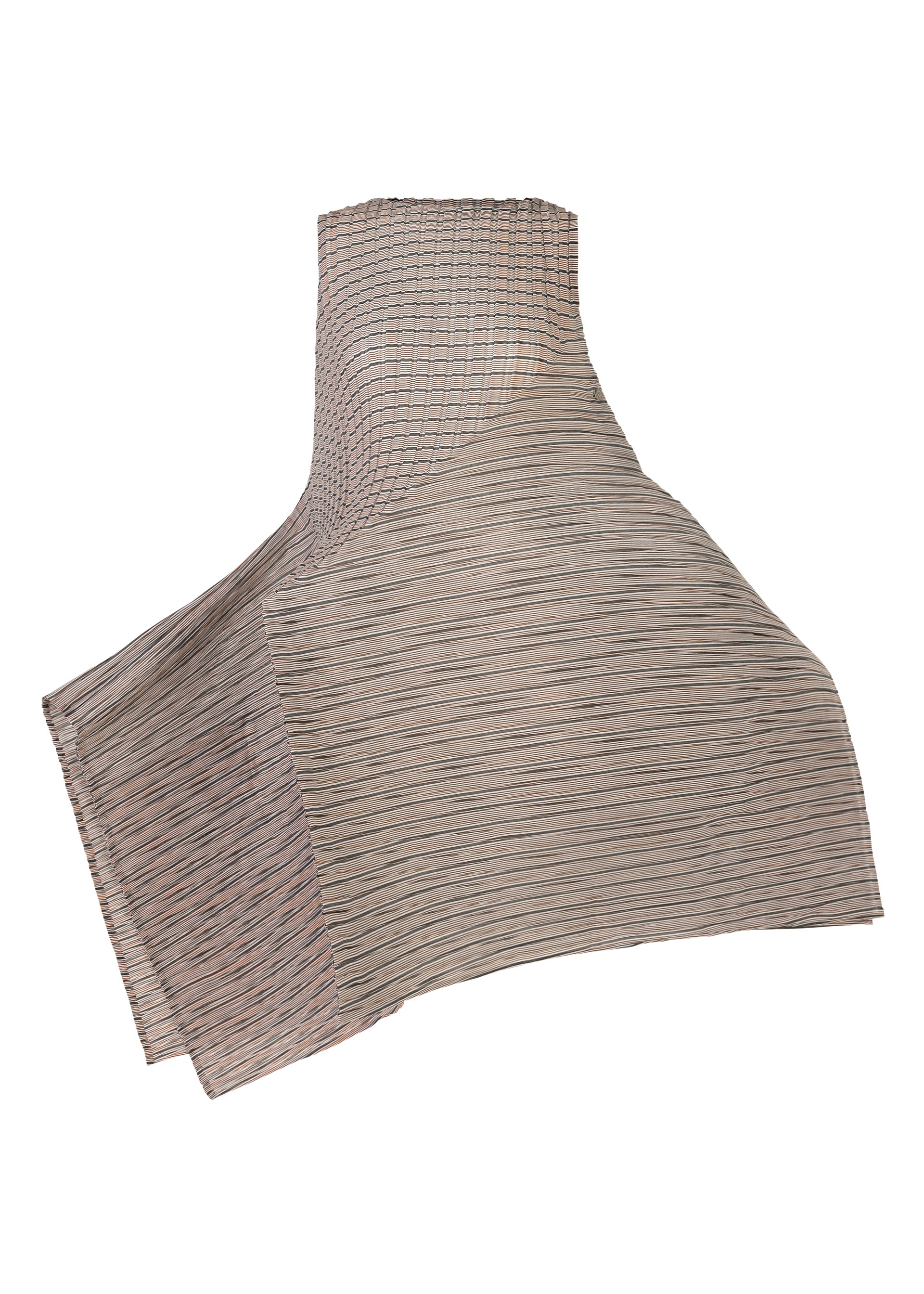 GENERIC STRIPES (MACHINE PLEATS)、ウィメンズ_ワンピース、ブラック