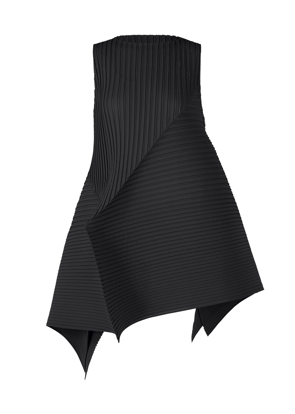 FOLD PLEATS、ウィメンズ_ワンピース、ブラック