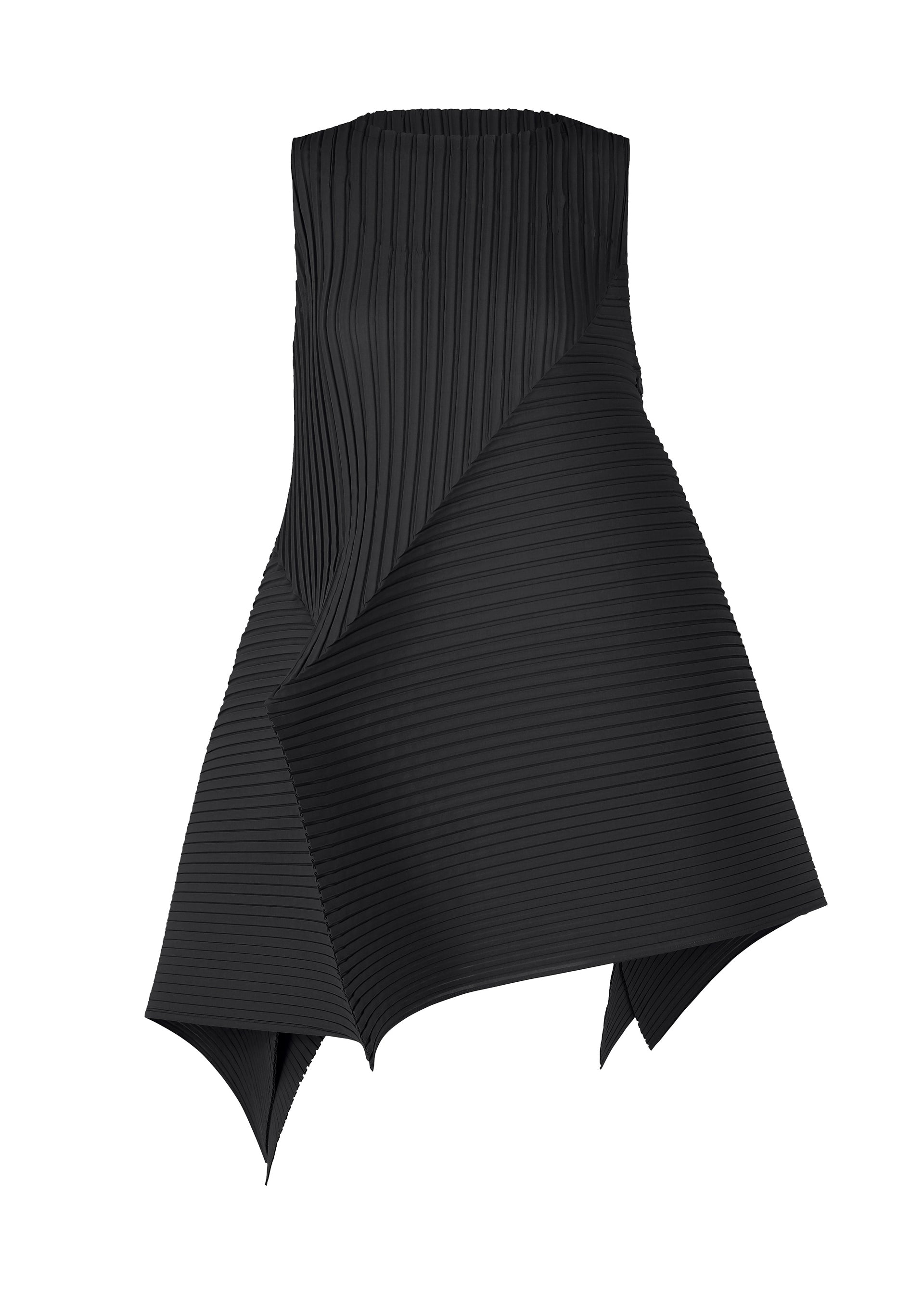 FOLD PLEATS、ウィメンズ_ワンピース、ブラック