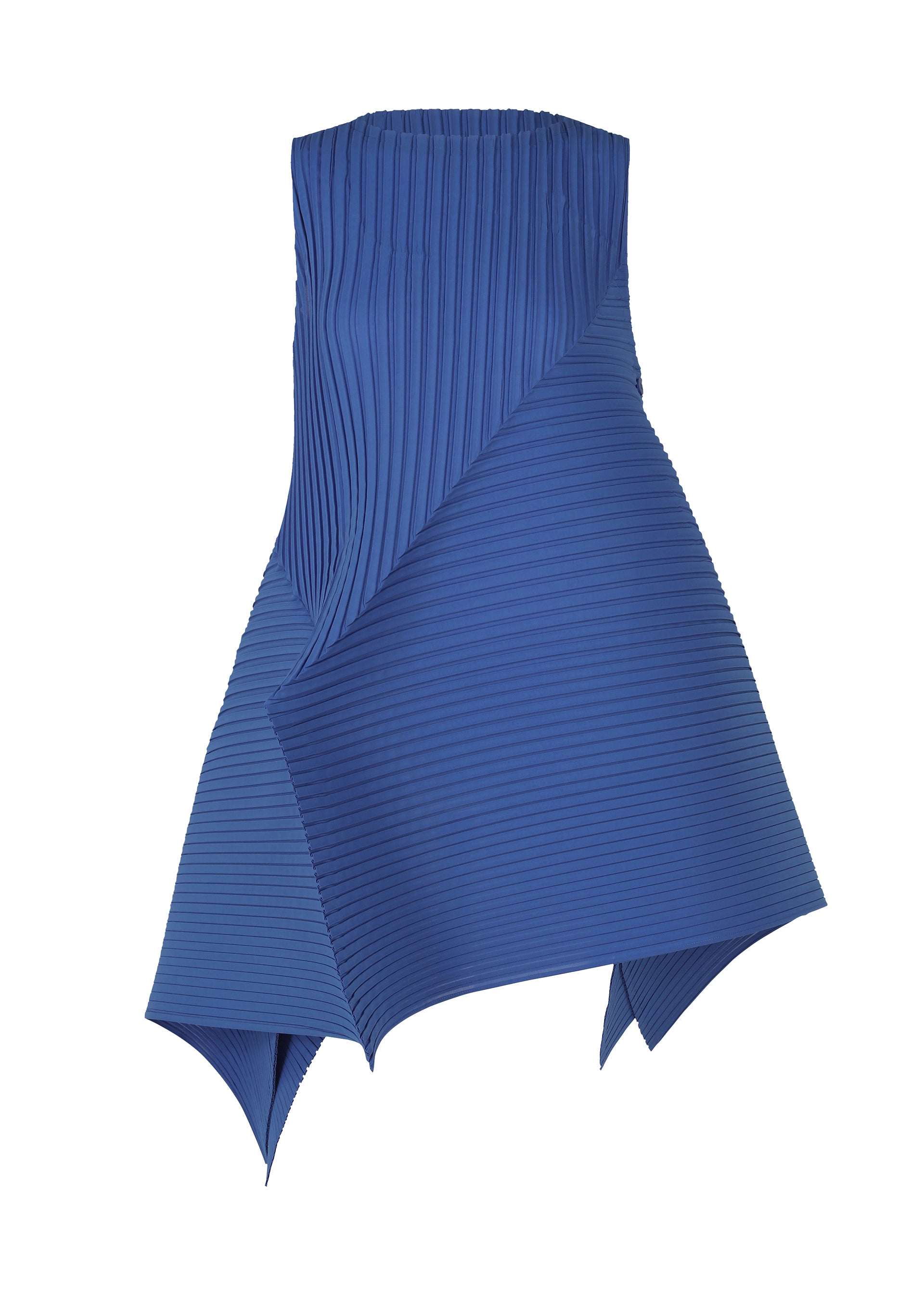 FOLD PLEATS、ウィメンズ_ワンピース、ブルー