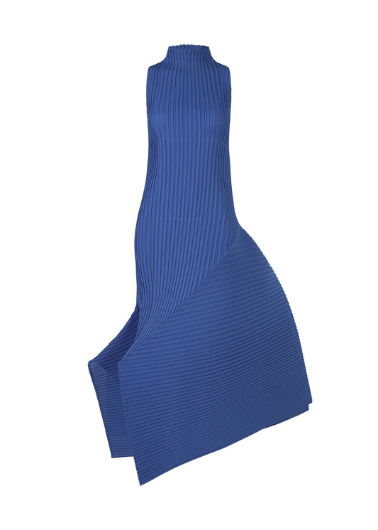FOLD PLEATS、ウィメンズ_ワンピース、ブルー