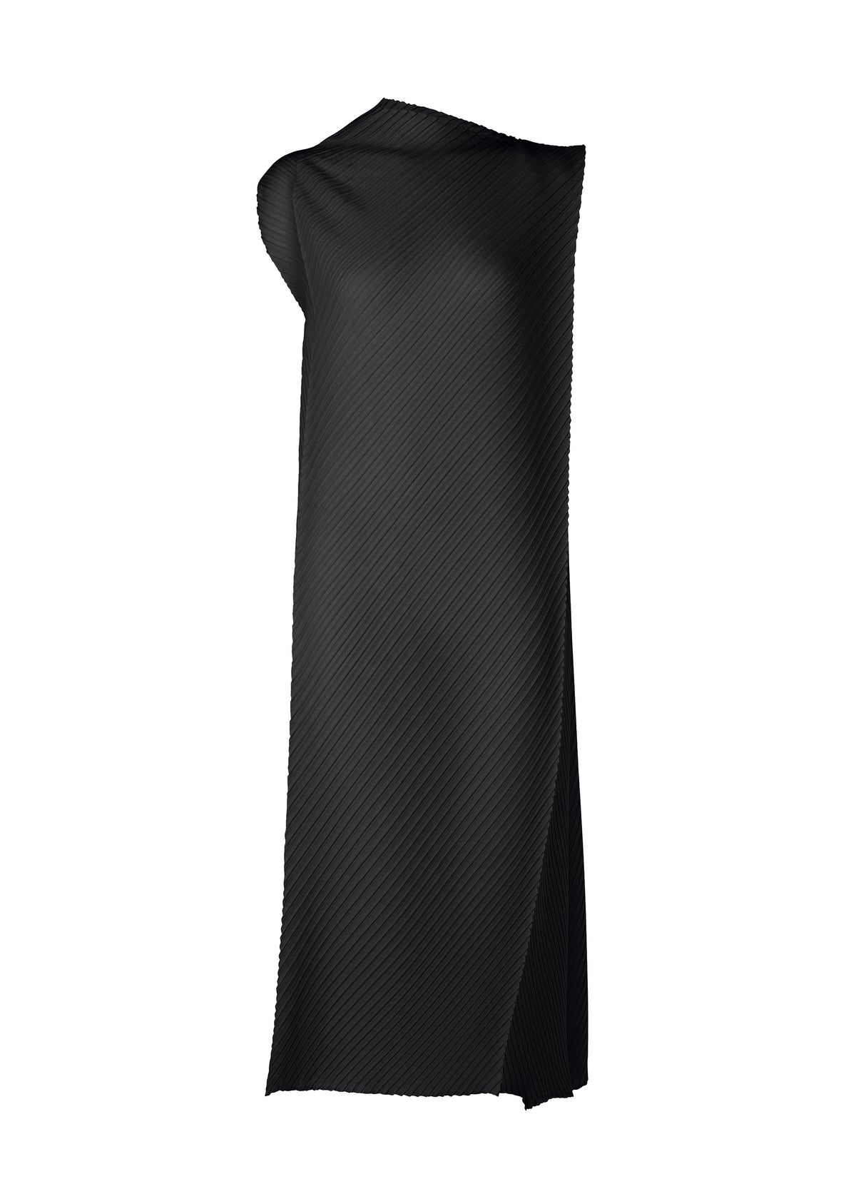 SOFT FOLD PLEATS、ウィメンズ_ワンピース、ブラック