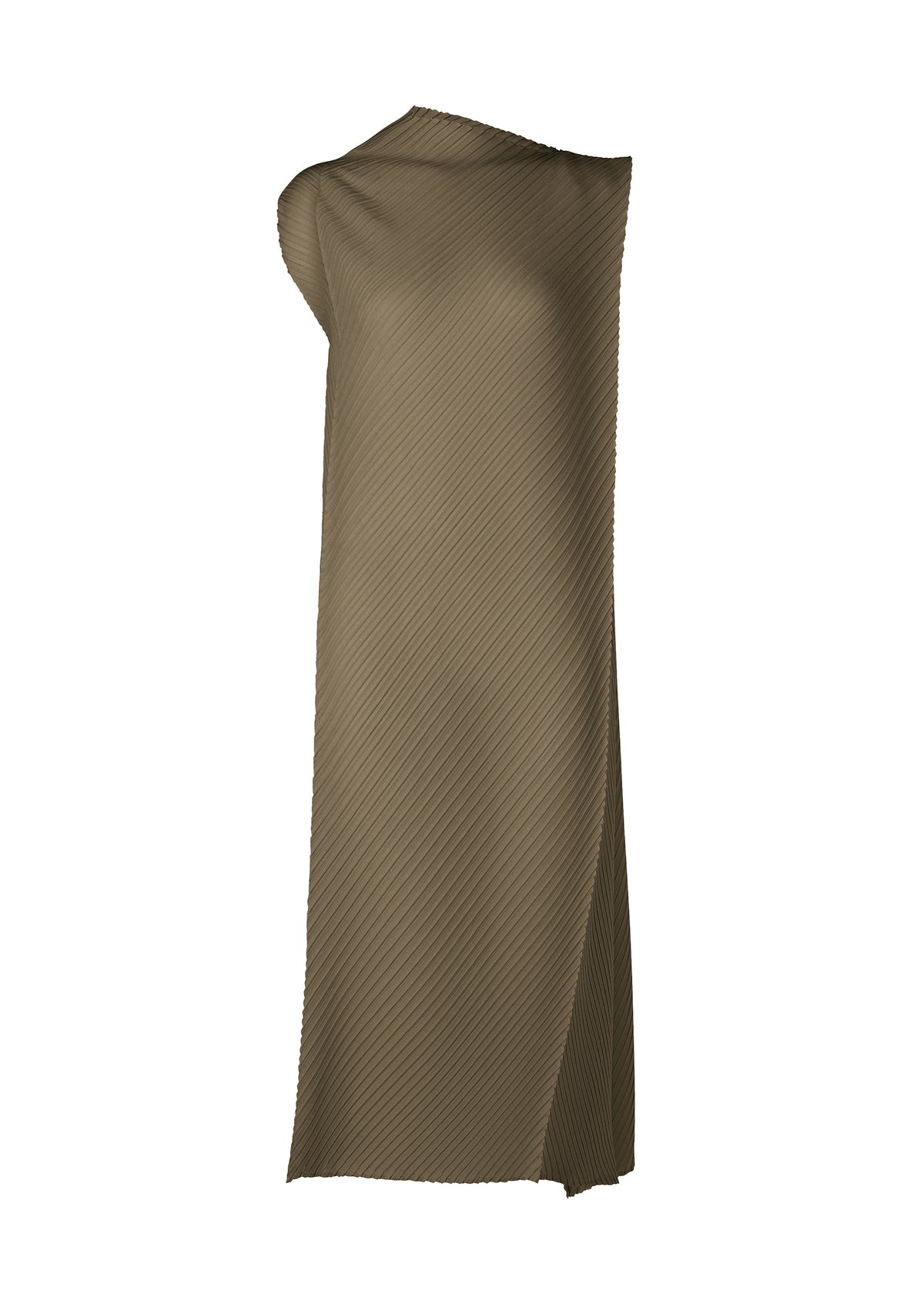 SOFT FOLD PLEATS、ウィメンズ_ワンピース、カーキ