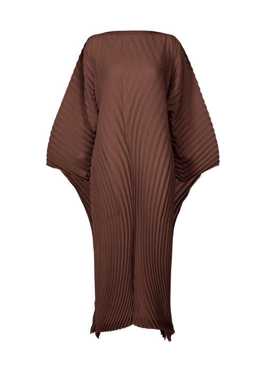 WAVE PLEATS、ウィメンズ_ワンピース、ブラウン
