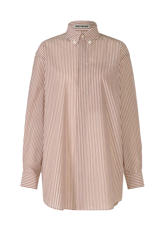 ODD SHIRT (STRIPES)、ウィメンズ_トップス_シャツ、レッド