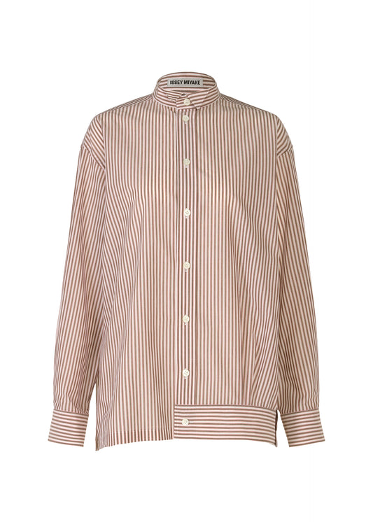 ODD SHIRT (STRIPES)、ウィメンズ_トップス_シャツ、レッド
