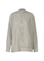 ODD SHIRT (STRIPES)、ウィメンズ_トップス_シャツ、カーキ