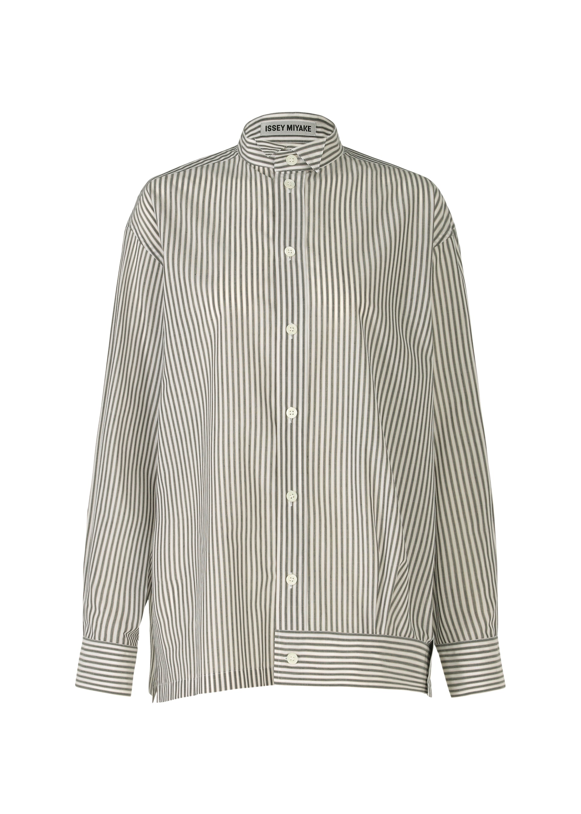 ODD SHIRT (STRIPES)、ウィメンズ_トップス_シャツ、カーキ