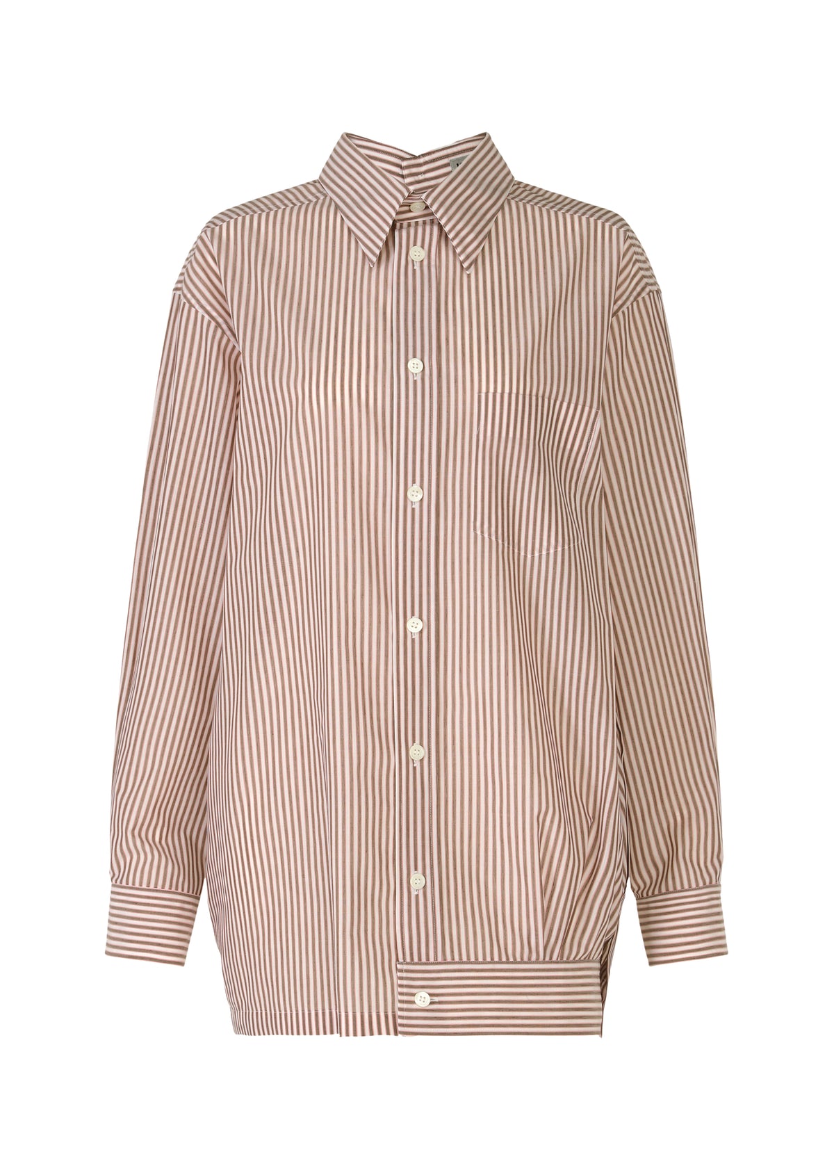 ODD SHIRT (STRIPES)、ウィメンズ_トップス_シャツ、レッド