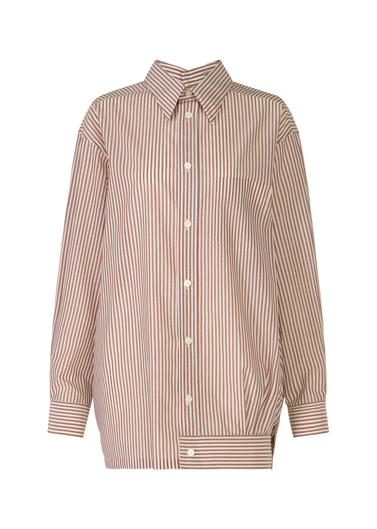 ODD SHIRT (STRIPES)、ウィメンズ_トップス_シャツ、レッド