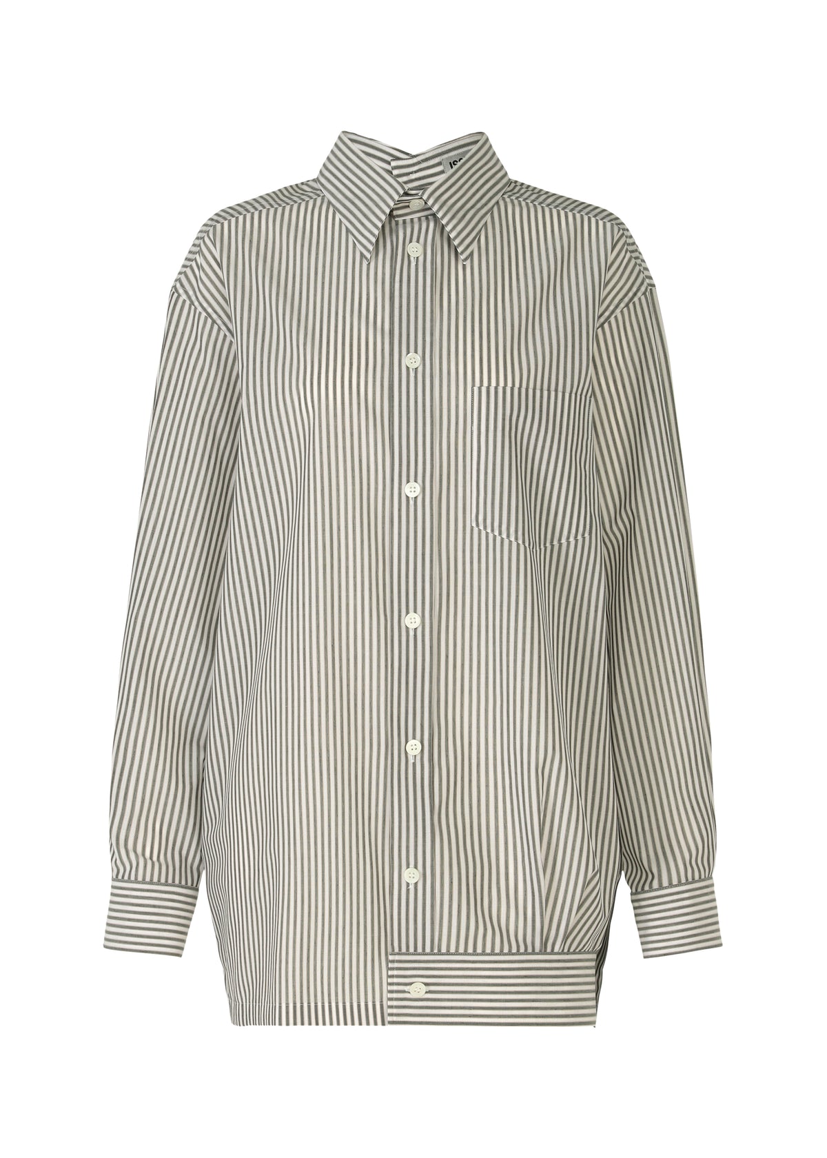 ODD SHIRT (STRIPES)、ウィメンズ_トップス_シャツ、カーキ