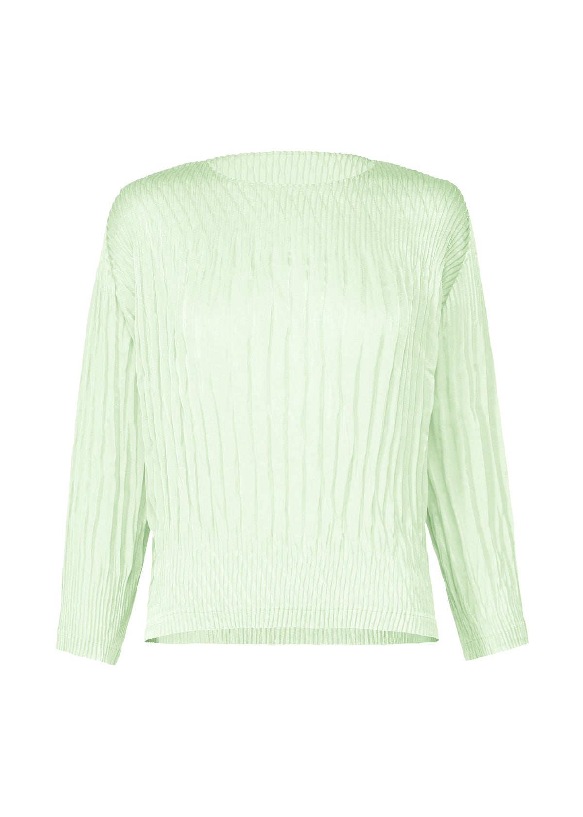 SUEDE LIKE PUFF PLEATS、ウィメンズ_トップス_トップ、グリーン