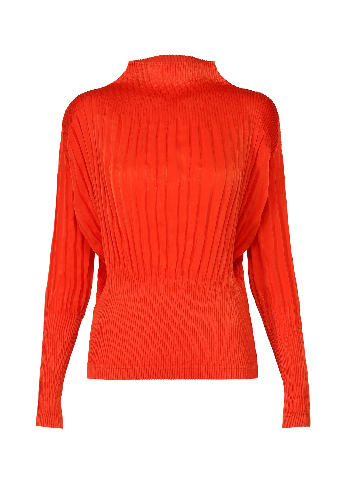 SUEDE LIKE PUFF PLEATS、ウィメンズ_トップス_トップ、レッド