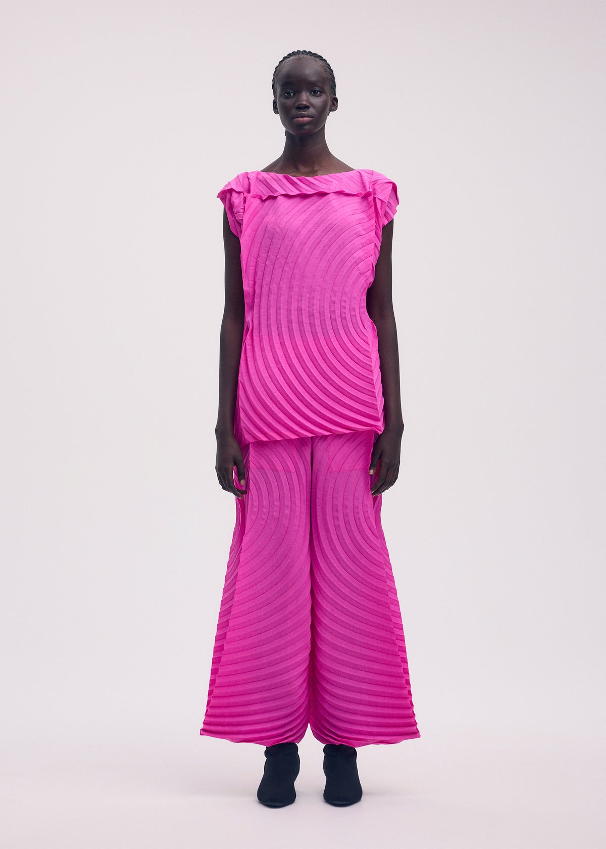 PAPER BAG PLEATS、ウィメンズ_トップス_トップ、着用画像1