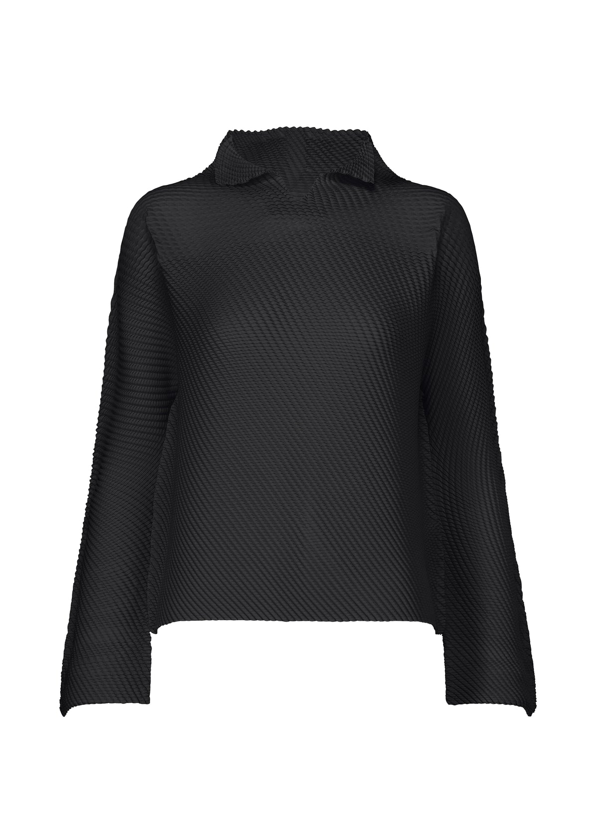 SHIFTED MISTY PLEATS、ウィメンズ_トップス_トップ、ブラック