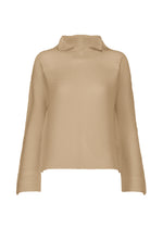 SHIFTED MISTY PLEATS、ウィメンズ_トップス_トップ、ベージュ