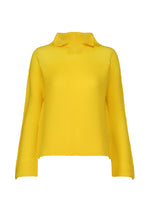 SHIFTED MISTY PLEATS、ウィメンズ_トップス_トップ、イエロー