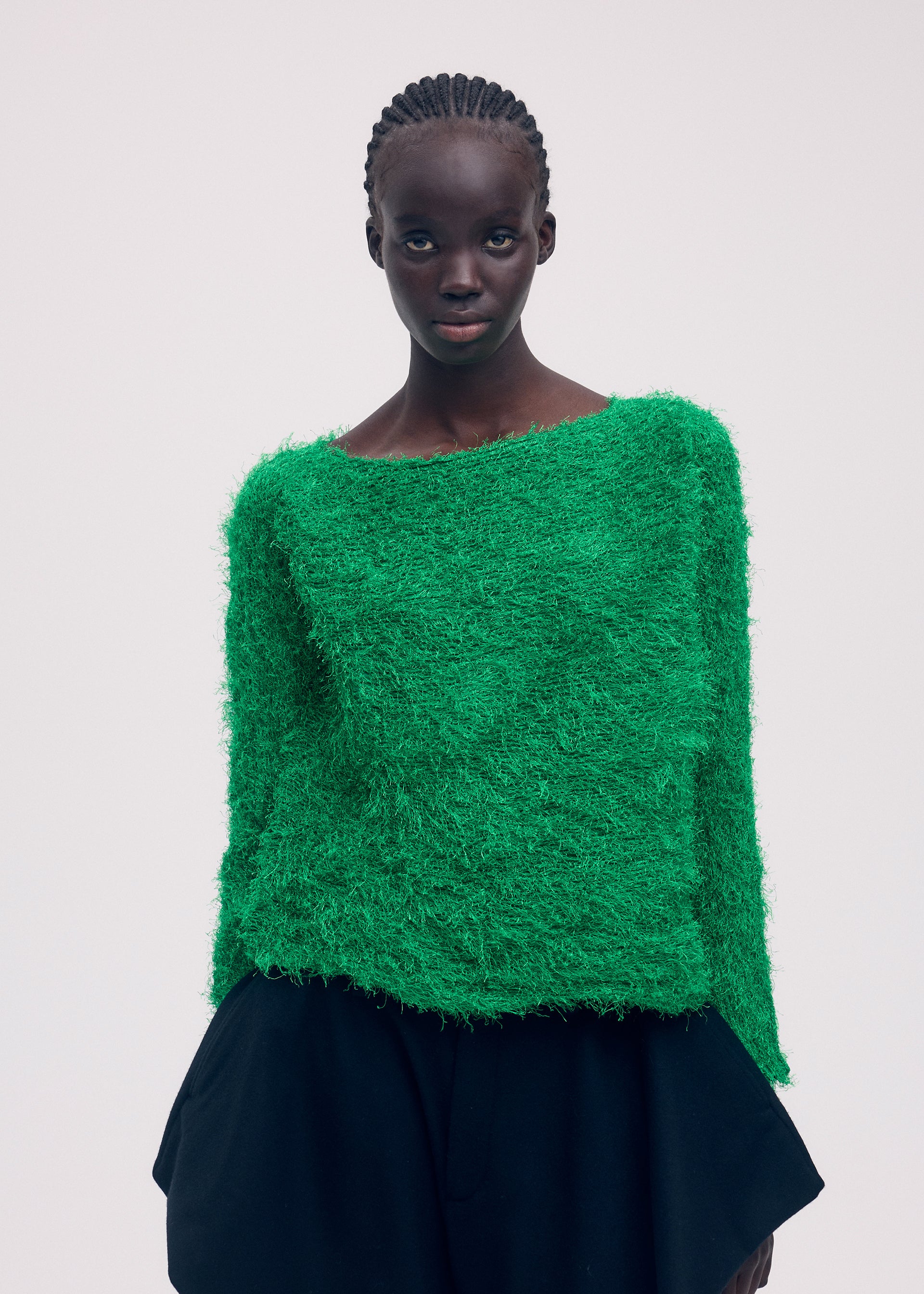 SHIFTED FUZZY PLEATS、ウィメンズ_トップス_トップ、着用画像3