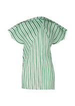 GENERIC STRIPES (MACHINE PLEATS)、ウィメンズ_トップス_トップ、カーキ