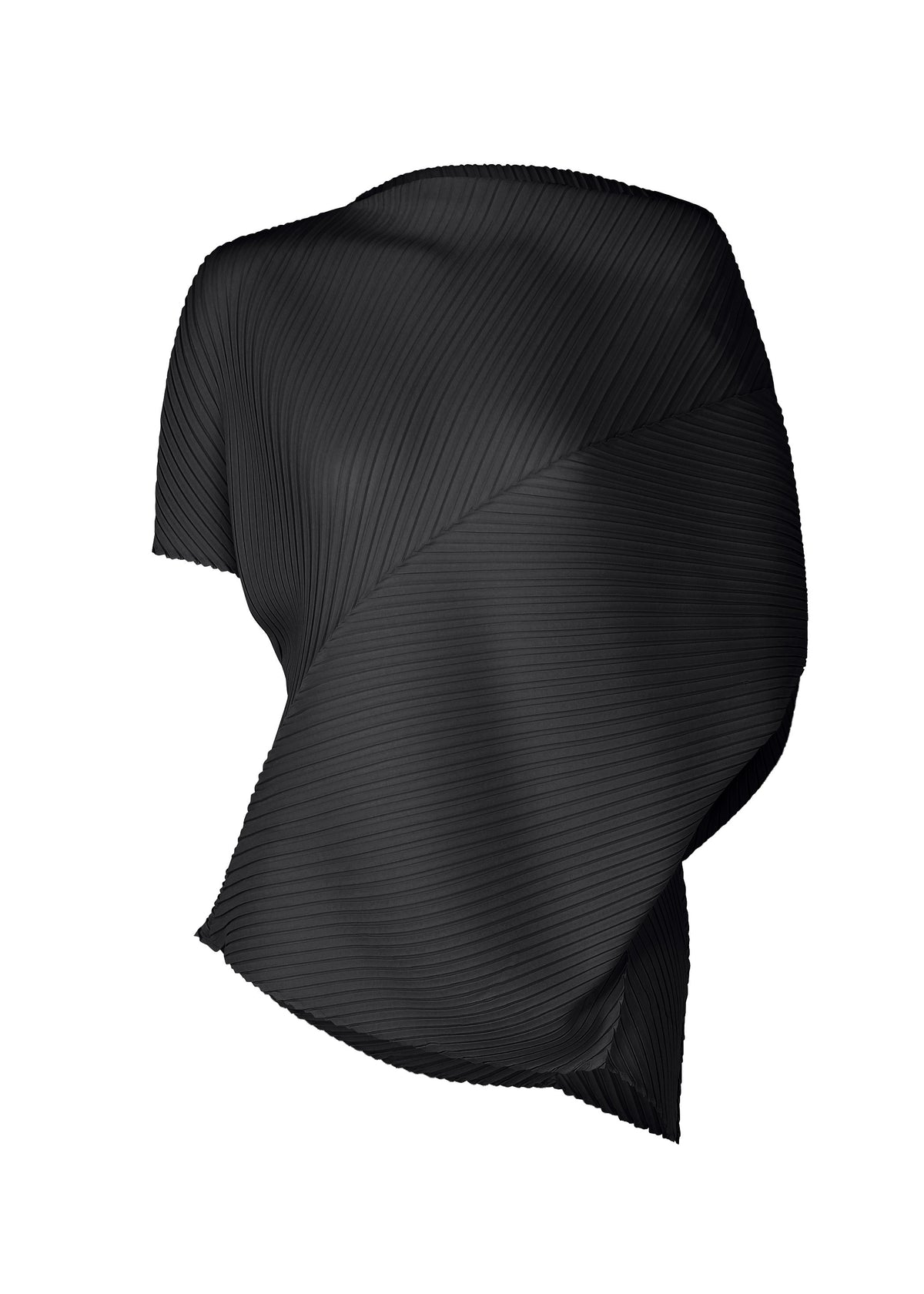 SOFT FOLD PLEATS、ウィメンズ_トップス_トップ、ブラック