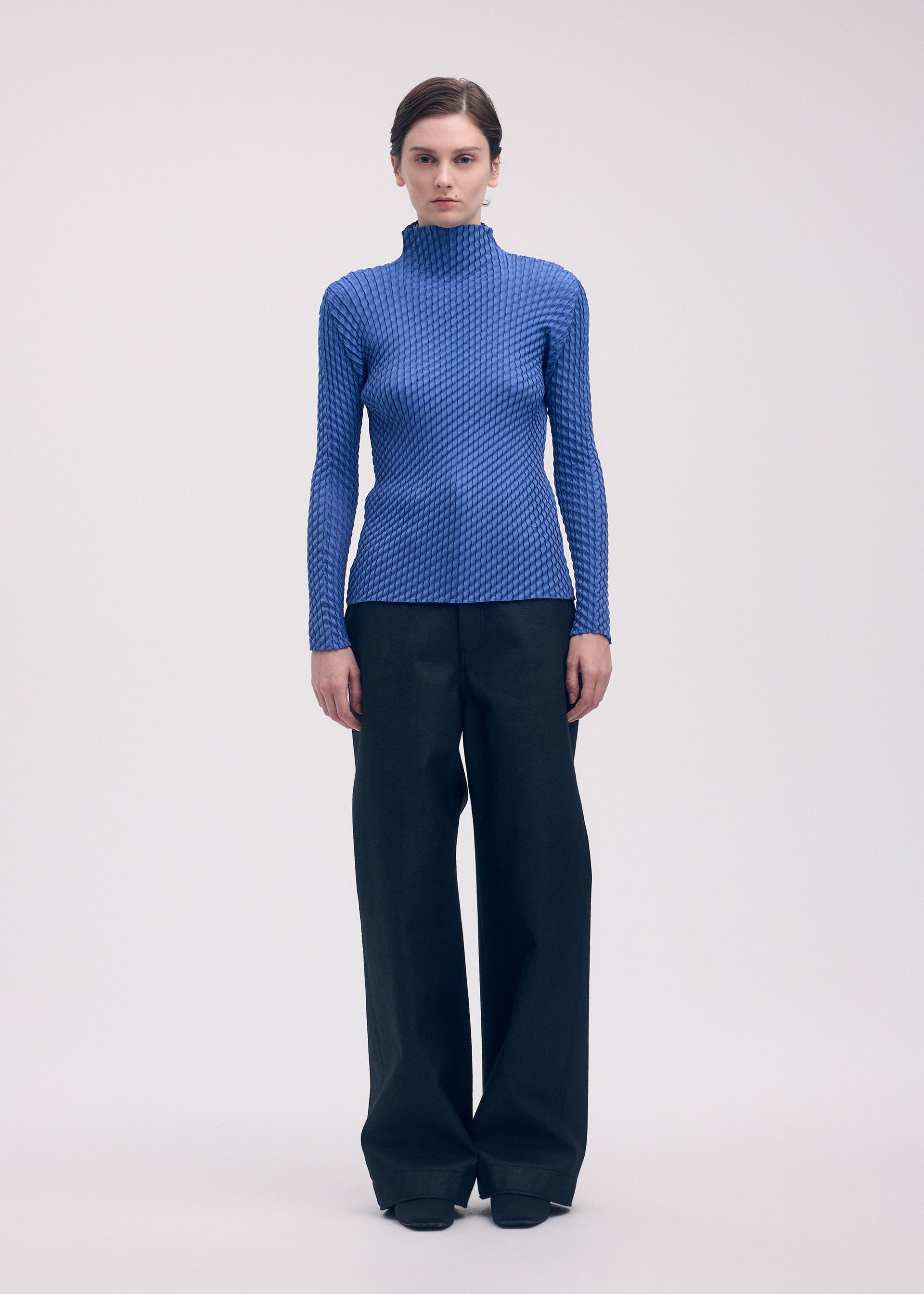 プリーツプリーズ トップス ネイビー　M~L ウィメンズ／トップス／トップ – isseymiyake.com