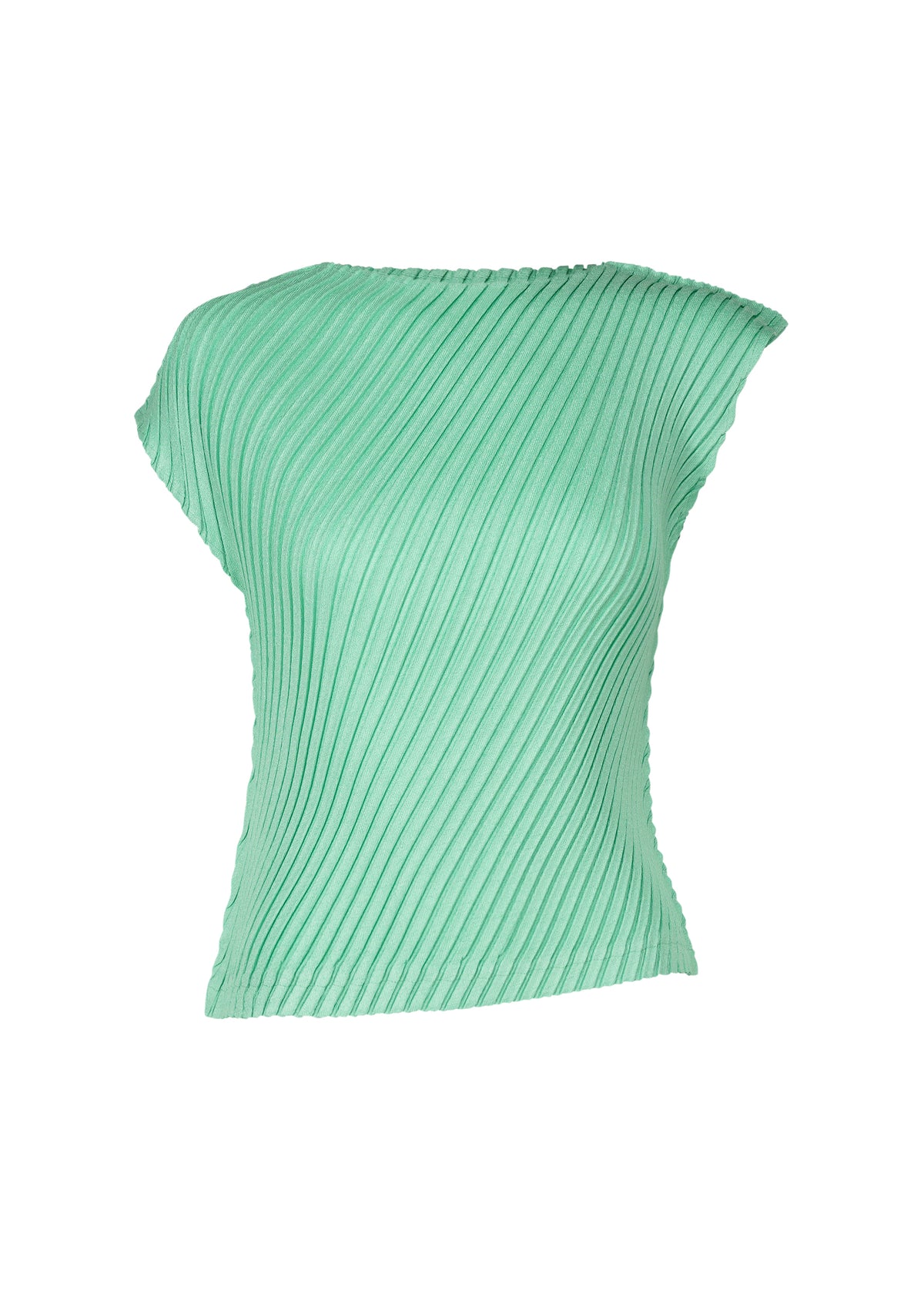LINEN LIKE PLEATS、ウィメンズ_トップス_トップ、グリーン