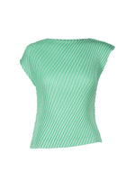 LINEN LIKE PLEATS、ウィメンズ_トップス_トップ、グリーン