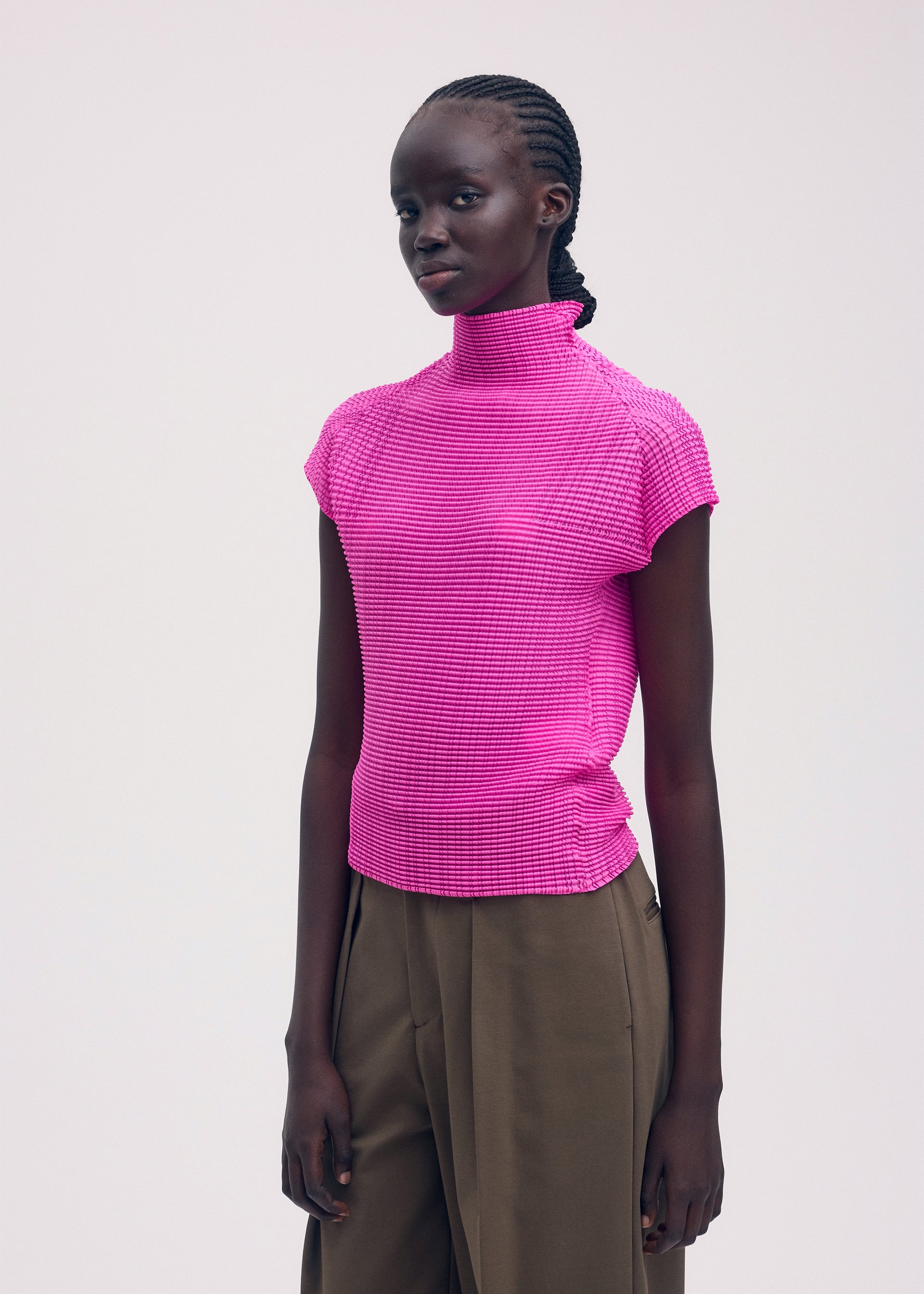 WOOLY PLEATS-58、ウィメンズ_トップス_トップ、着用画像2