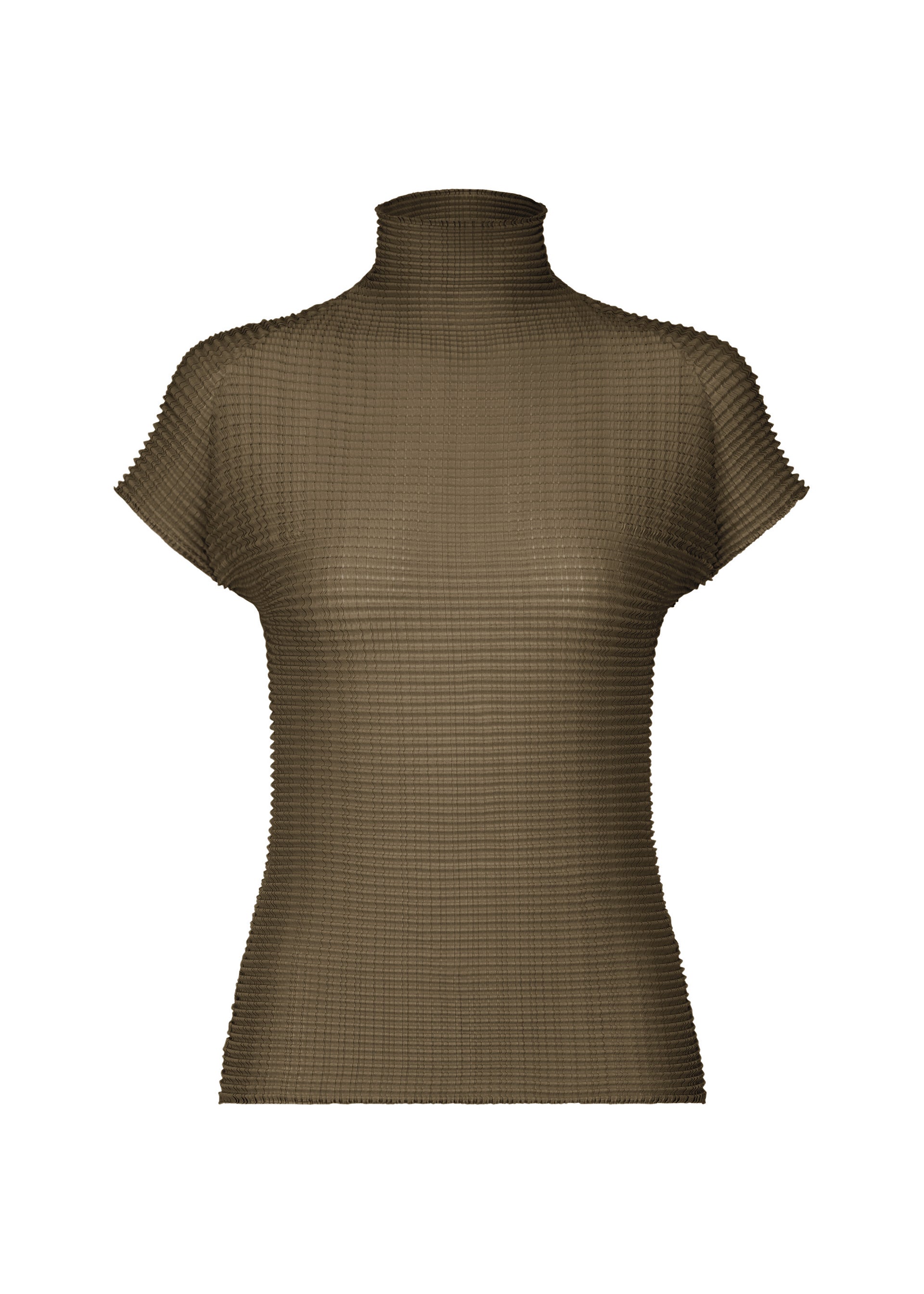 WOOLY PLEATS-58、ウィメンズ_トップス_トップ、カーキ