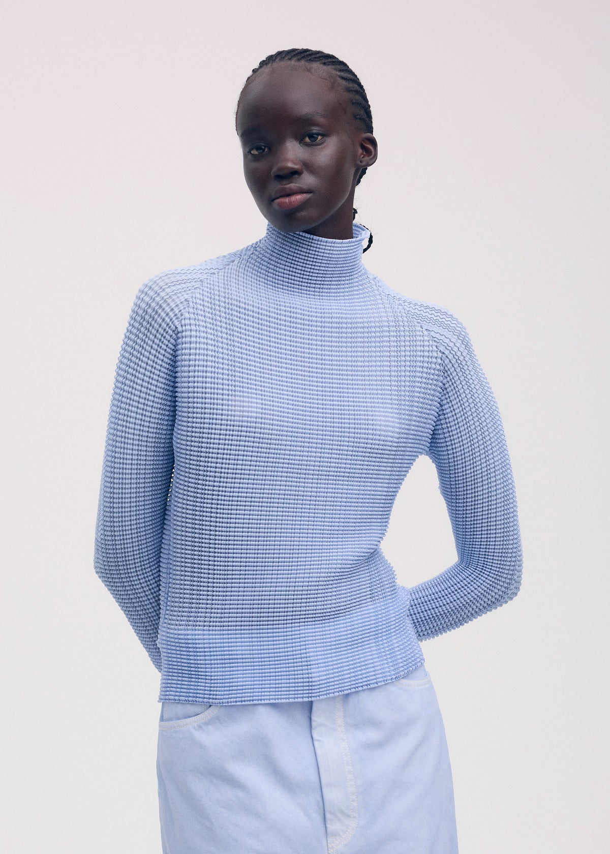 WOOLY PLEATS-58、ウィメンズ_トップス_トップ、着用画像2