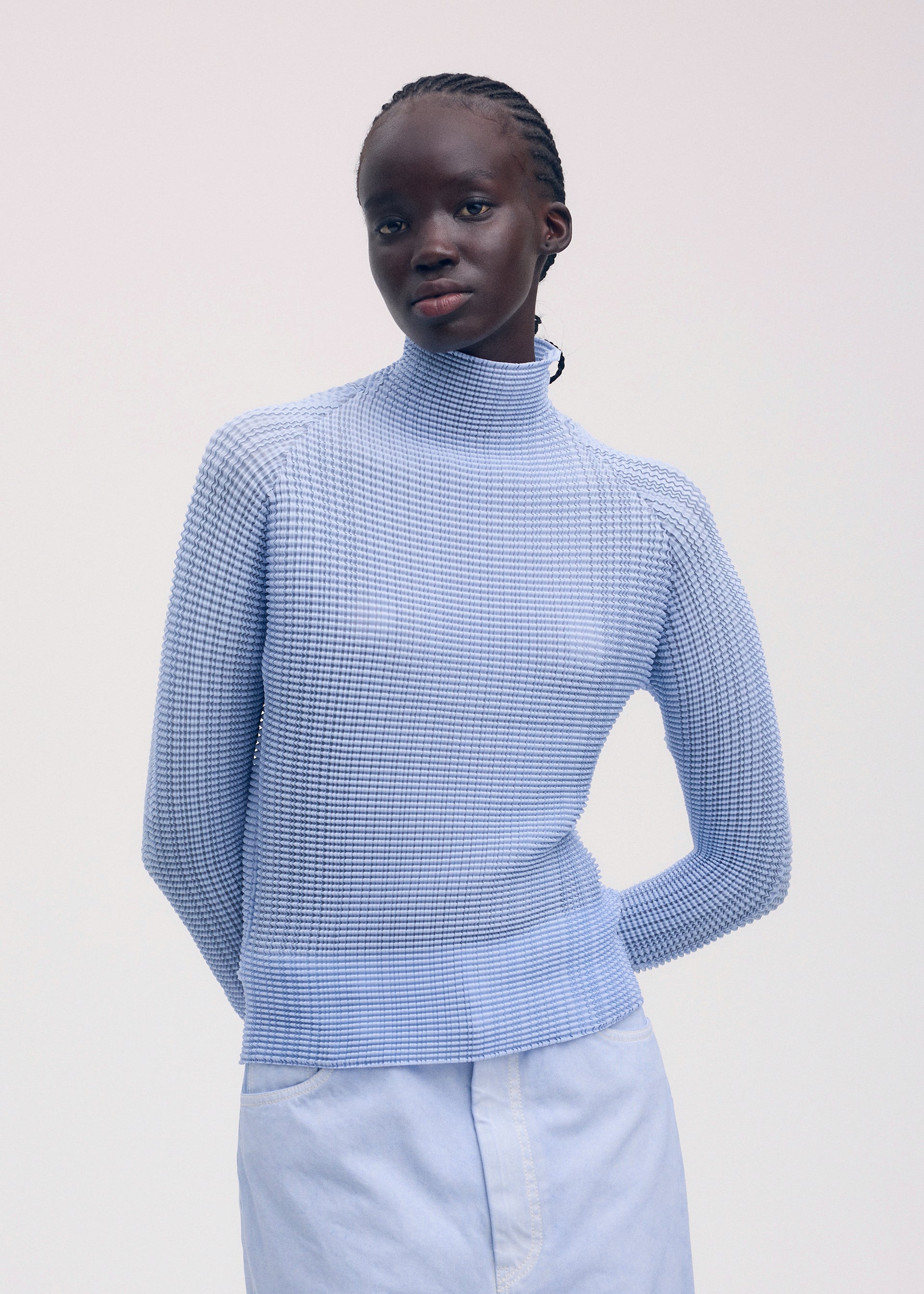 WOOLY PLEATS-58、ウィメンズ_トップス_トップ、着用画像2