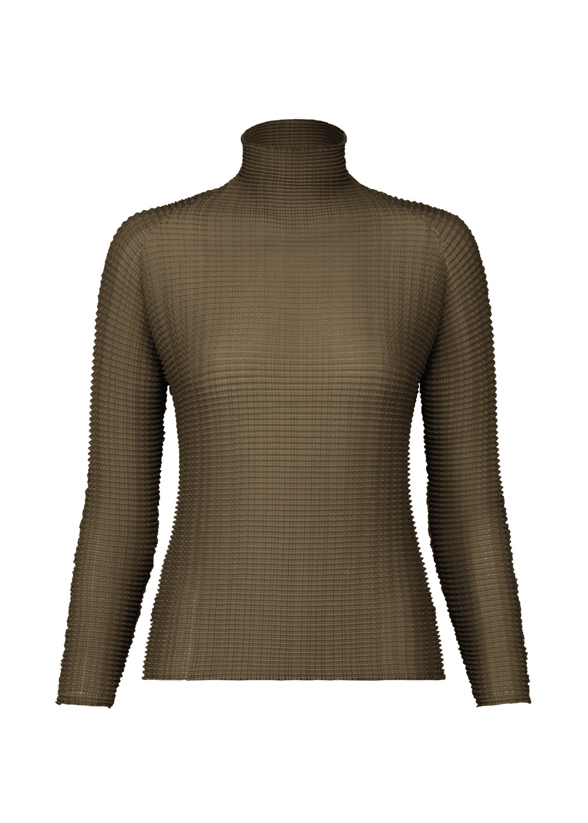 WOOLY PLEATS-58、ウィメンズ_トップス_トップ、カーキ
