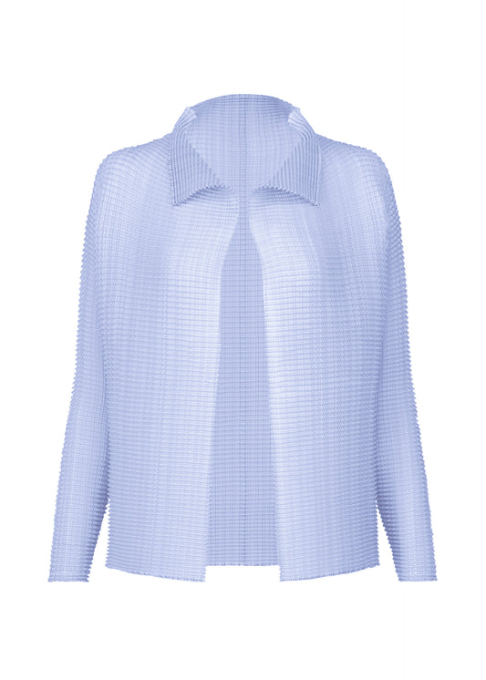 WOOLY PLEATS-58、ウィメンズ_トップス_カーディガン、ブルー