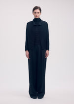 WOOLY PLEATS BK/WT-58、ウィメンズ_トップス_カーディガン、着用画像1
