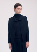 WOOLY PLEATS BK/WT-58、ウィメンズ_トップス_カーディガン、着用画像2