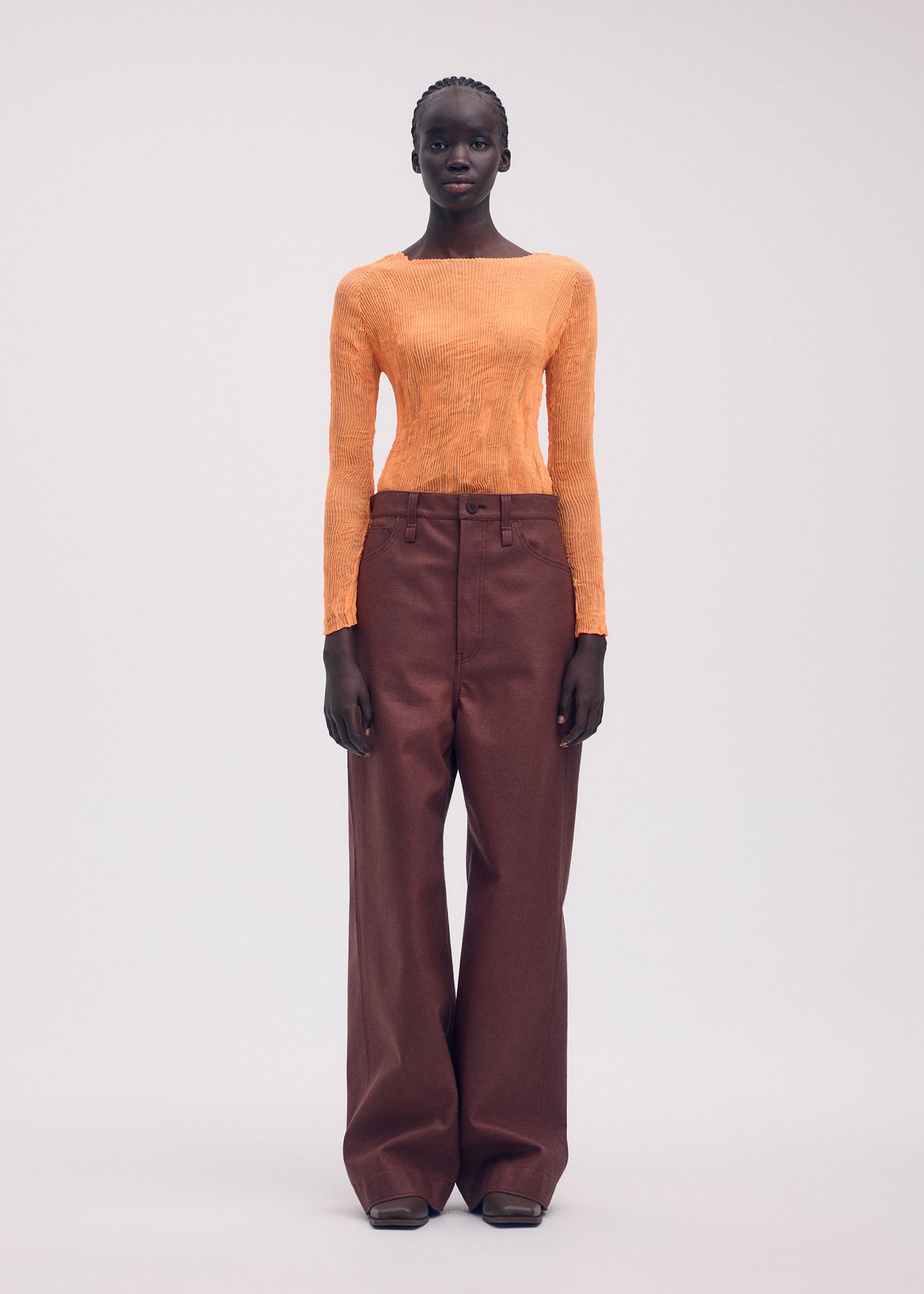 CHIFFON TWIST 2、ウィメンズ_トップス_トップ、着用画像1