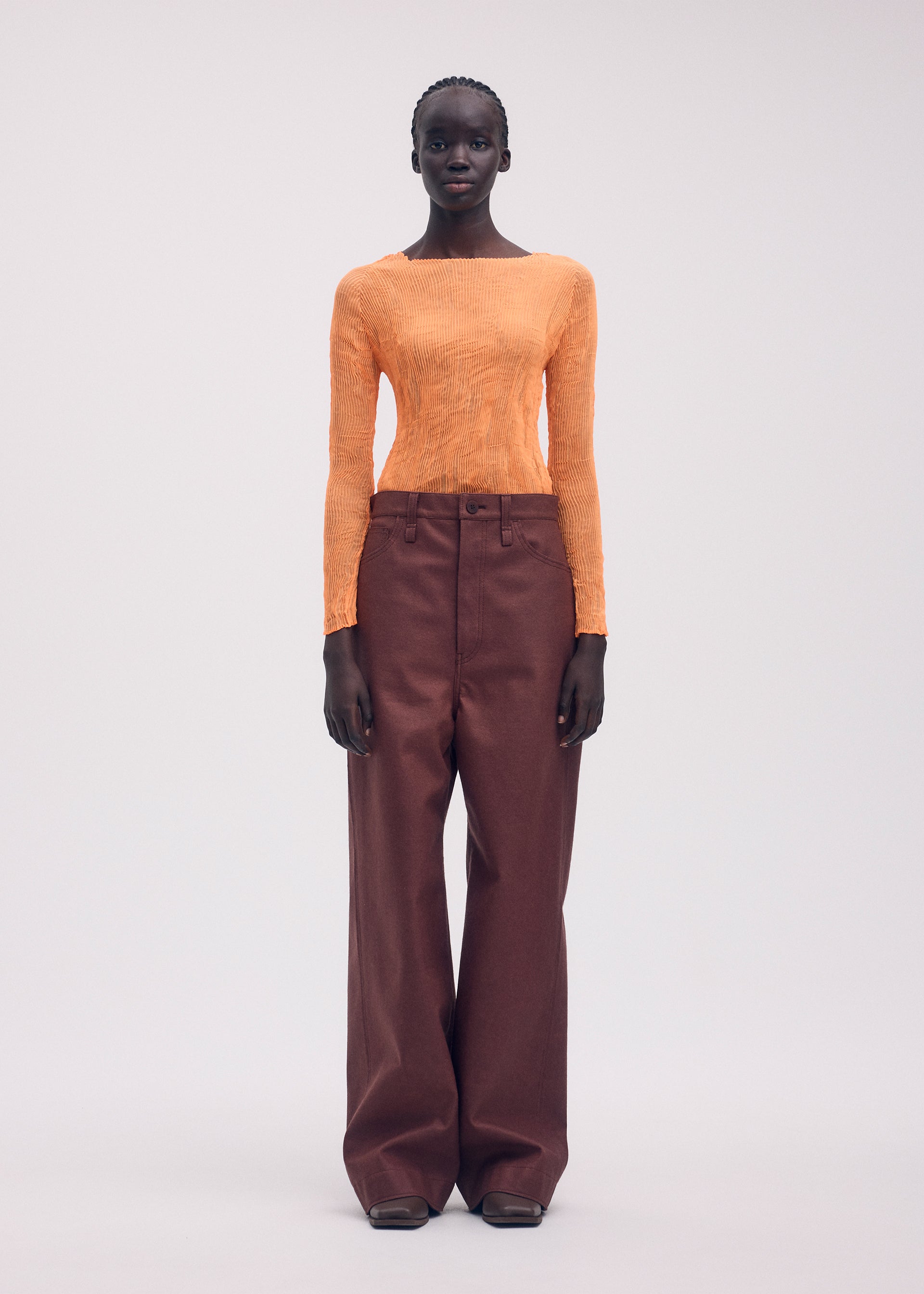 CHIFFON TWIST 2、ウィメンズ_トップス_トップ、着用画像1