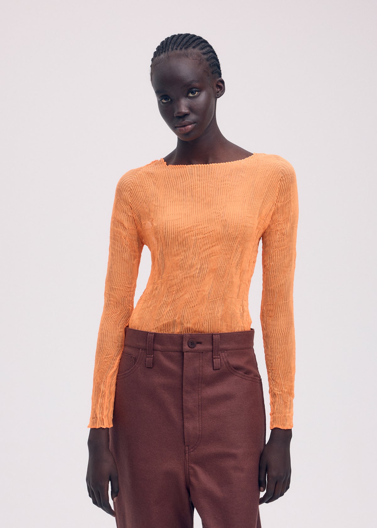 CHIFFON TWIST 2、ウィメンズ_トップス_トップ、着用画像2