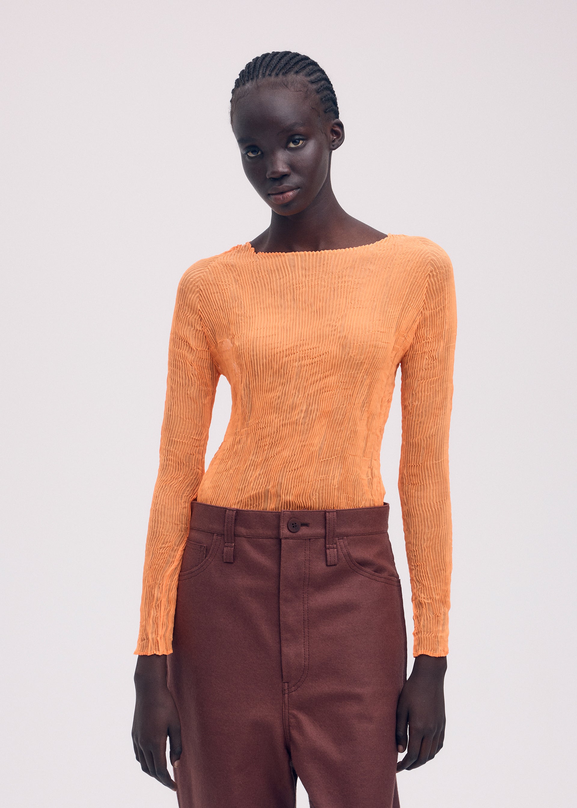 CHIFFON TWIST 2、ウィメンズ_トップス_トップ、着用画像2