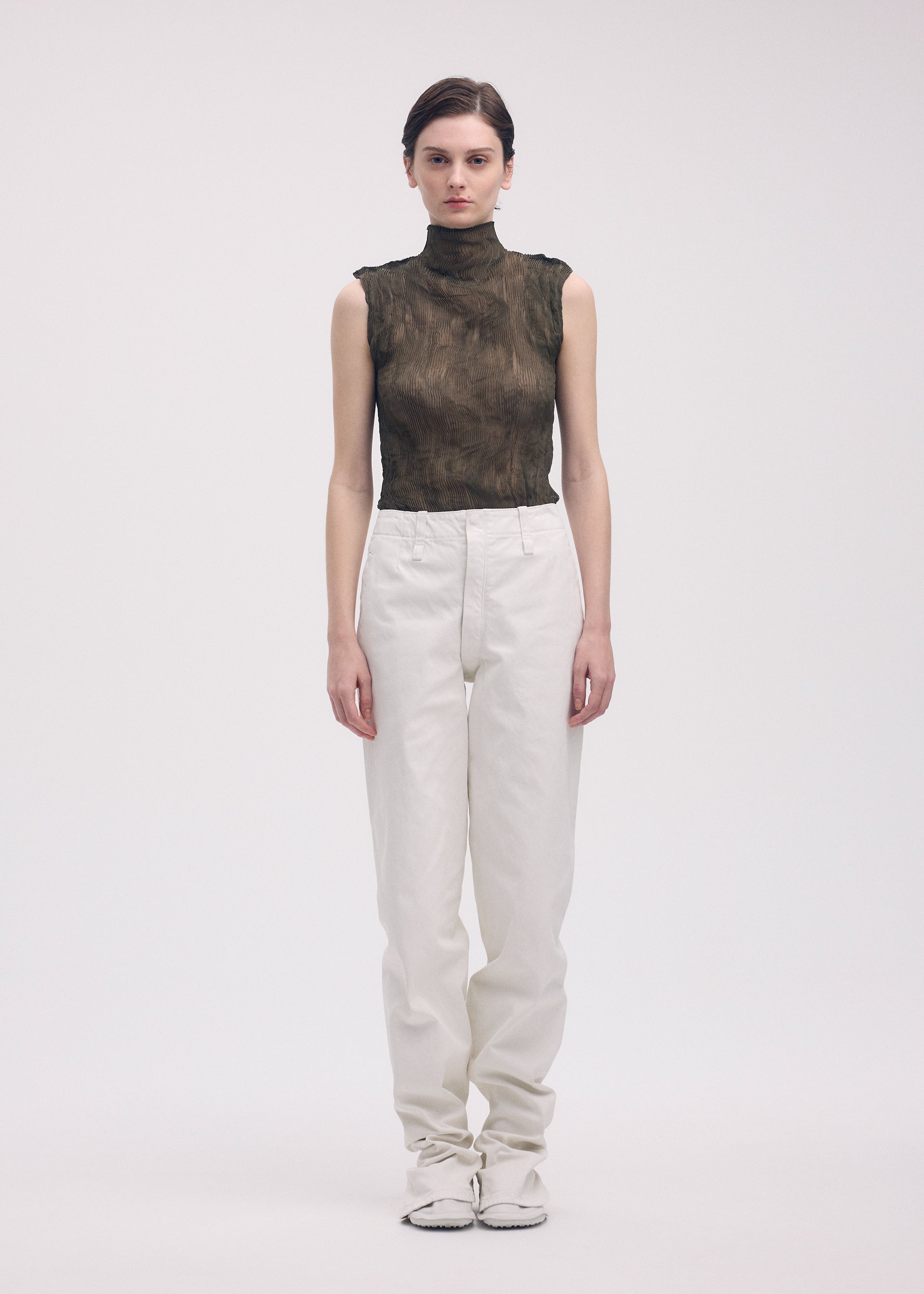 CHIFFON TWIST 1、ウィメンズ_トップス_トップ、着用画像1